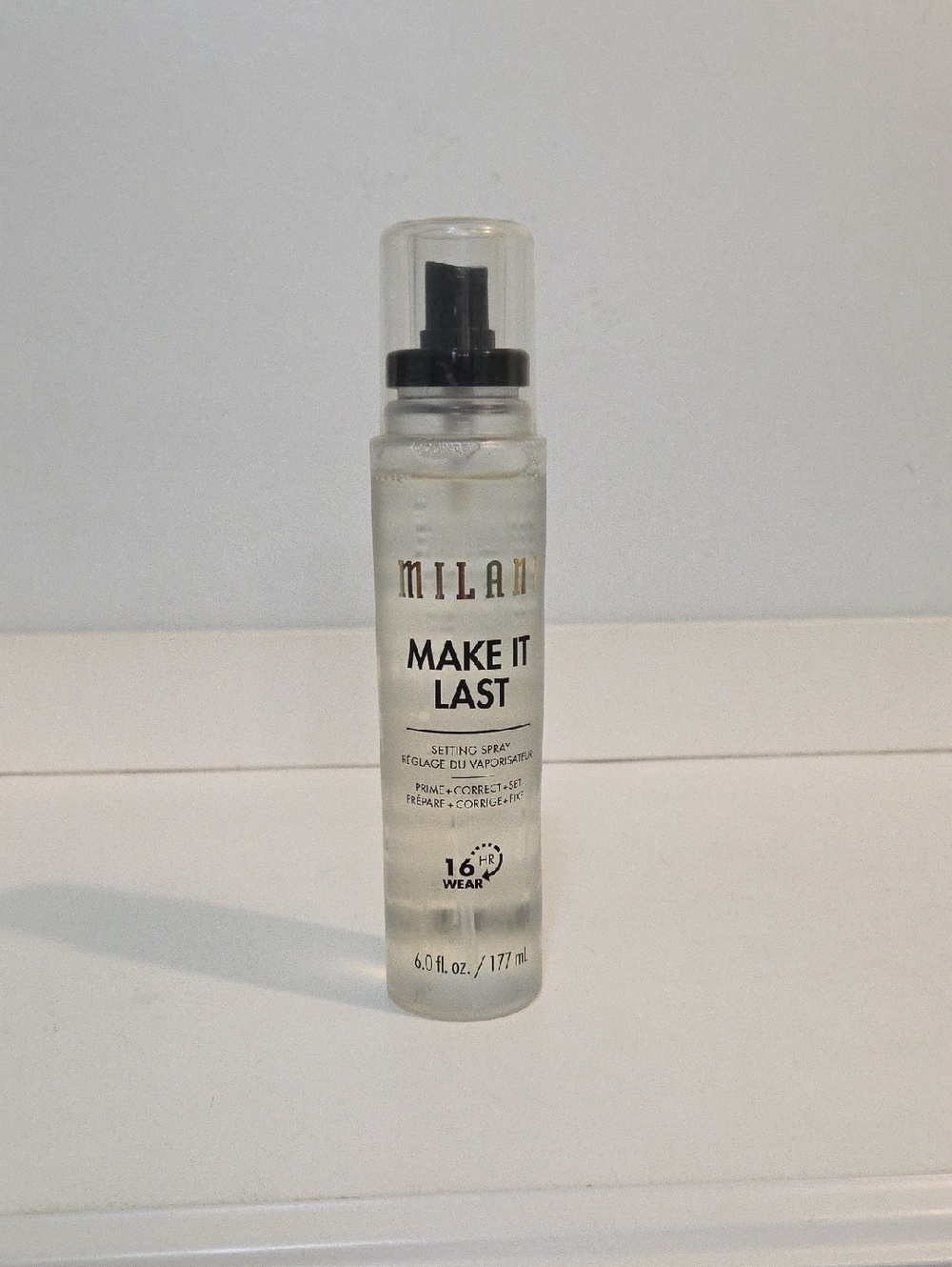 Milani Make It Last Setting Spray - Clear Bottle with Black Sprayer